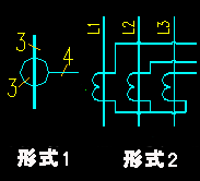 三個電流互感器電氣圖形符號